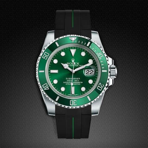 rolex hulk rubber strap